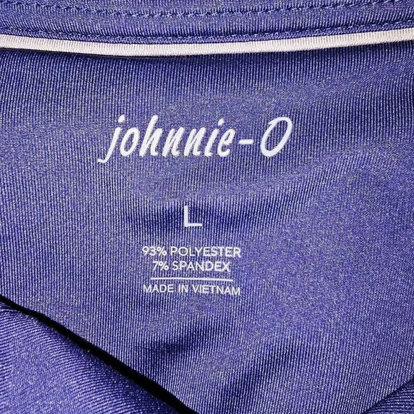 Johnnie O Mens Twilight Blue Birdie Golf Performance Polo Shirt Large - Picture 4 of 4
